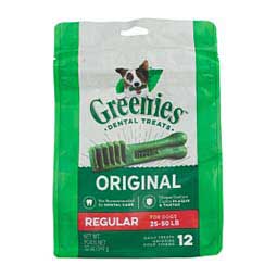 Greenies Dental Dog Treats Regular 25-50 lbs (12 ct) - Item # 36223