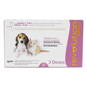 Revolution for Puppies and Kittens 0-5 lbs 3 ct - Item # 363RX