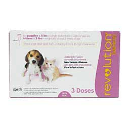 Revolution for Puppies and Kittens 0-5 lbs 3 ct - Item # 363RX