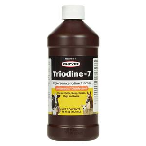 Triodine-7 Triple Source Iodine Tincture Antiseptic/Disinfectant 16 oz - Item # 36445