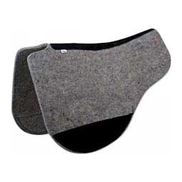 Wool Blend Felt Round Contour Horse Saddle Pad Gray - Item # 36452