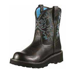 Fatbaby Cowgirl Boots Black Deertan - Item # 36799