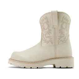 Fatbaby Cowgirl Boots Distressed Ivory - Item # 36799