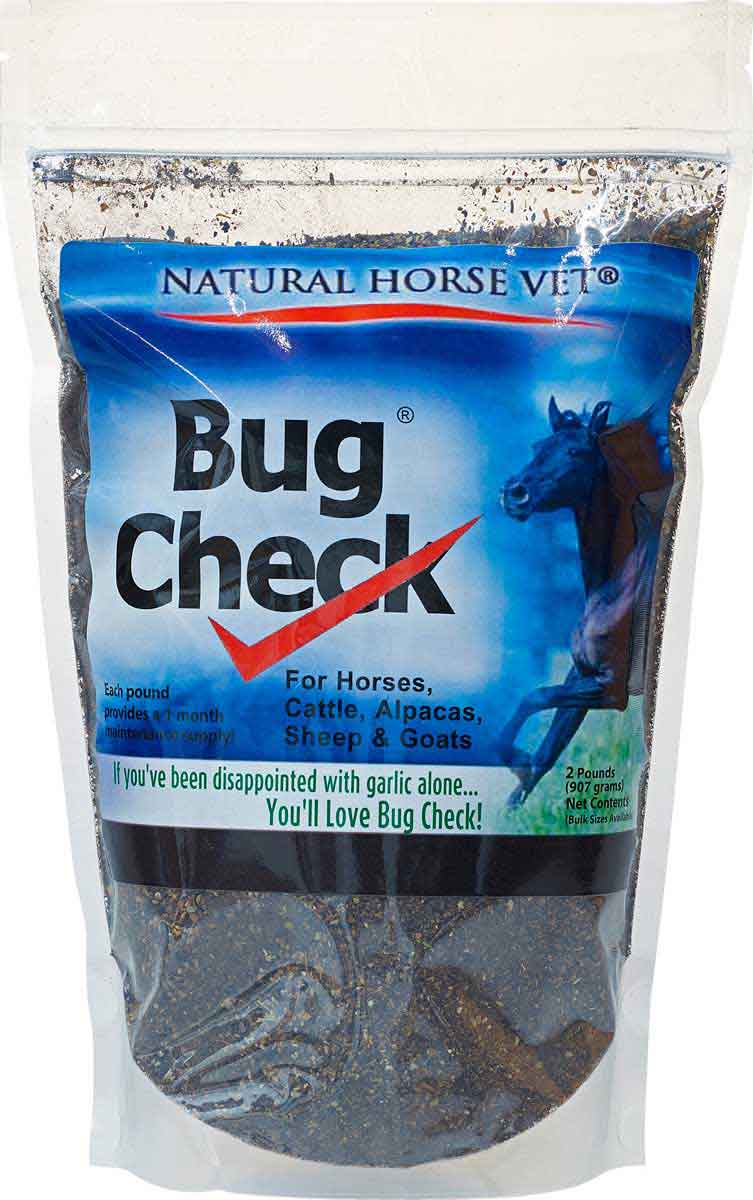 Bug Check Fly Control Supplement for Horses, Cattle, Alpacas, Sheep