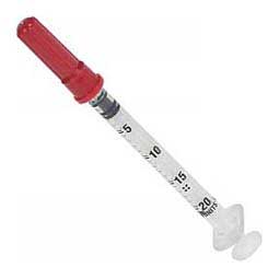 U-40 Insulin Syringe with Needle for Animal Use 1 ct (1/2 cc w 29 ga x 1/2'') - Item # 37011