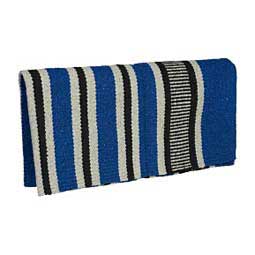 Double Weave Saddle Blanket Royal/Gray/Black - Item # 37146