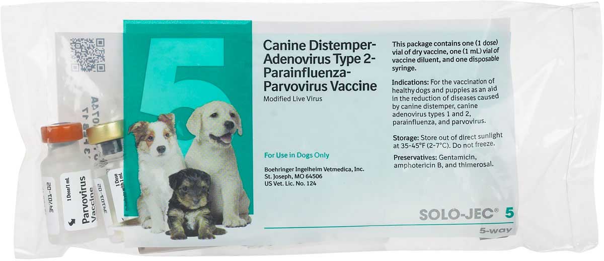 Solo-Jec 5 Plus Dog Vaccine Boehringer Ingelheim - Dog Vaccines | Vaccines | Pet