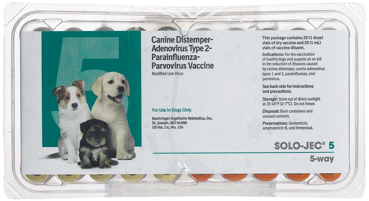 Solo-Jec 5 Dog Vaccine Boehringer Ingelheim - Dog Vaccines ...