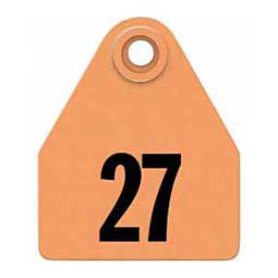 Numbered Medium Multi-Species ID Ear Tags Orange - Item # 37550