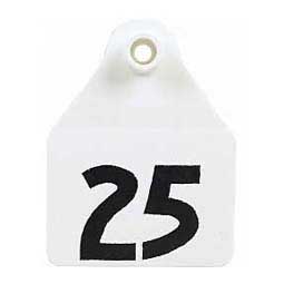 Allflex Numbered Large Calf ID Ear Tags White - Item # 37551