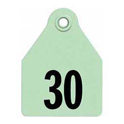Numbered Large Calf ID Ear Tags Green - Item # 37551