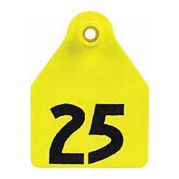 Allflex Numbered Large Calf ID Ear Tags Yellow - Item # 37551