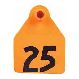 AgriTag Numbered Large Calf ID Ear Tags Orange - Item # 37551