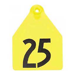 AgriTag Numbered Maxi Cattle ID Ear Tags Yellow - Item # 37552