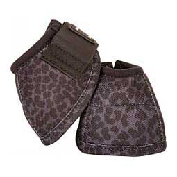 No-turn DL Horse Bell Boots Black/Leopard - Item # 37863