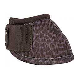 No-turn DL Horse Bell Boots Black/Leopard - Item # 37863