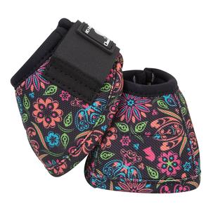 No-turn DL Horse Bell Boots Neon Flower - Item # 37863