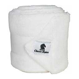 Polo Fleece Horse Leg Wraps White - Item # 38231