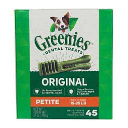 Greenies Dental Dog Treats 45 ct Petite (15-25 lb dog) - Item # 38479