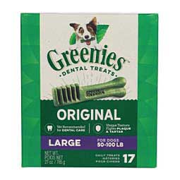 Greenies Dental Dog Treats 17 ct Large (50-100 lb dog) - Item # 38481