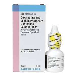 Dexamethasone Sodium Phosphate Ophthalmic 0.1% 5 ml - Item # 386RX