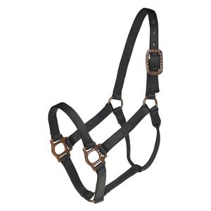 Antique Dot Nylon Horse Halter Black - Item # 39070