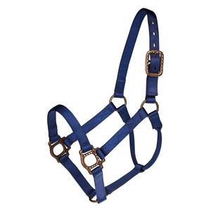 Antique Dot Nylon Horse Halter Navy - Item # 39070