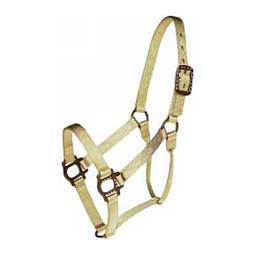Antique Dot Nylon Horse Halter Tan - Item # 39081
