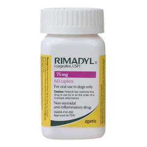 Rimadyl Caplets for Dogs 75 mg 60 ct - Item # 390RX