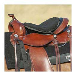 Long Fleece Saddle Tush Cushion Black - Item # 39181