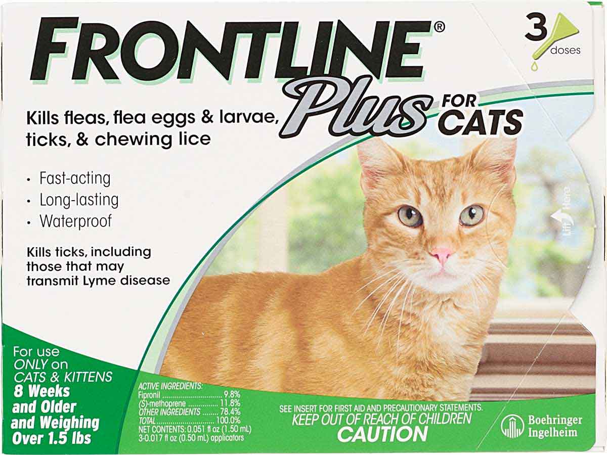 Frontline Plus Dosage Chart For Cats