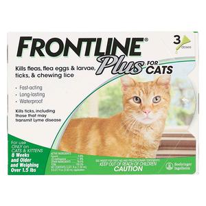 Frontline Plus for Cats 3 doses - Item # 39404