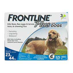 Frontline Plus for Dogs 3 pk (23-44 lbs) - Item # 39406
