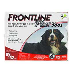 Frontline Plus for Dogs 3 pk (89-132 lbs) - Item # 39408