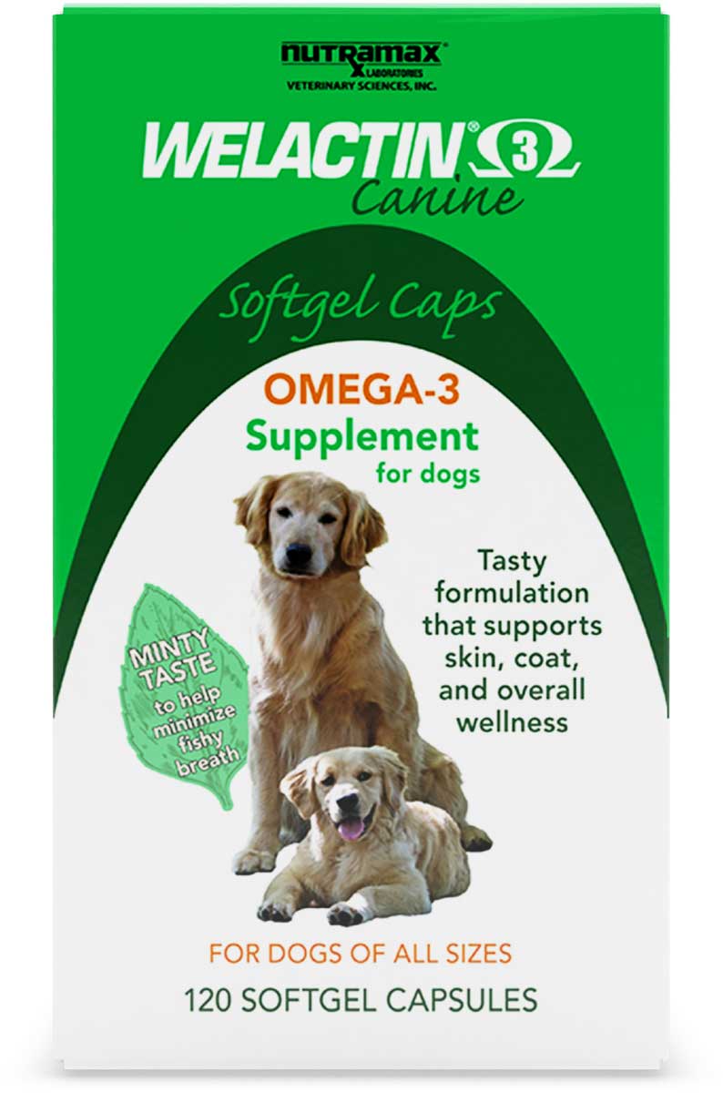 Valley Vet Welactin Omega-3 Skin and Coat Softgel Capsules for