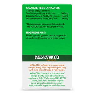 Welactin Omega-3 Skin and Coat Softgel Capsules for Dogs 120 ct - Item # 39527