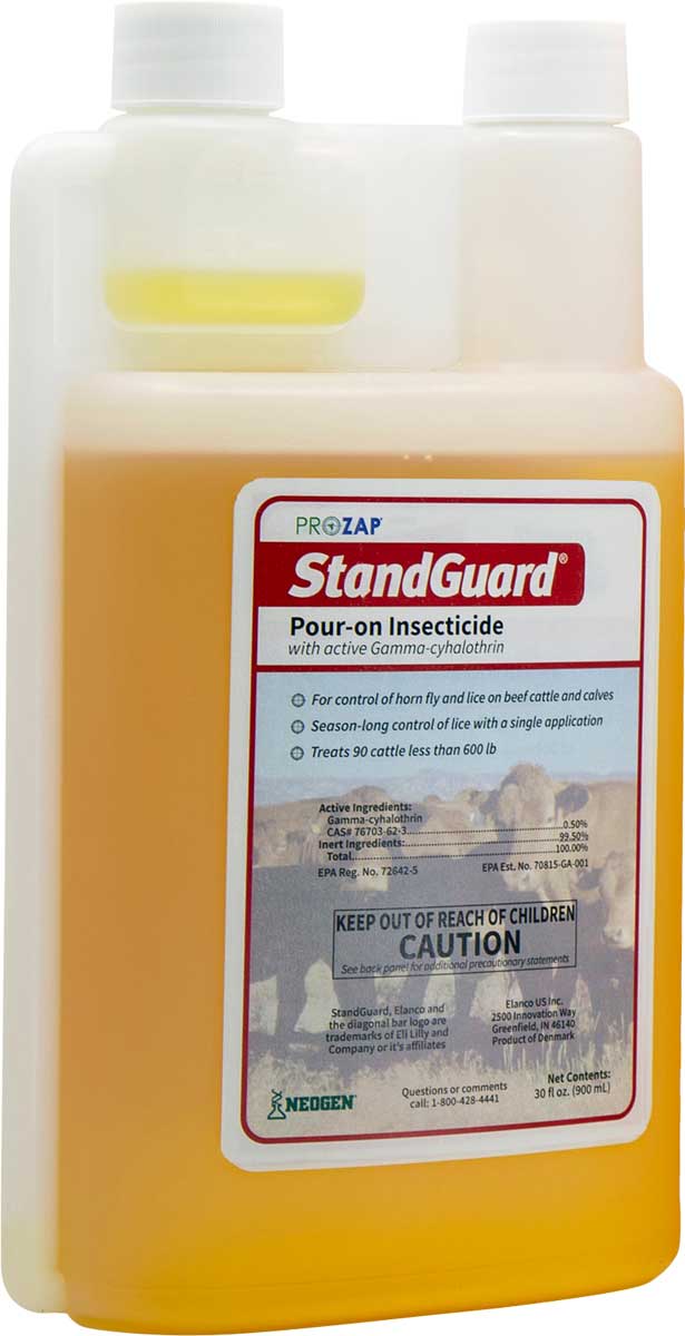 StandGuard Pour-On Insecticide for Beef Cattle and Calves Neogen ...