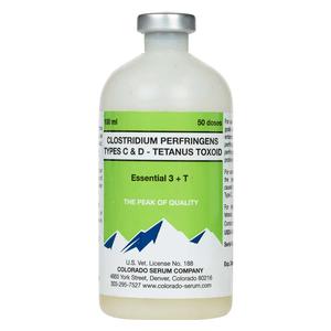 Essential 3+T (CD&T) Cattle, Sheep, Goat and Swine Vaccine 50 dose - Item # 40274