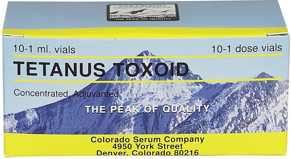 Tetanus Toxoid Livestock Vaccine Colorado Serum - Tetanus | Vaccines