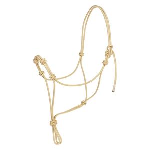 Silver Tip 4 Knot Rope Horse Halter Tan - Item # 40560
