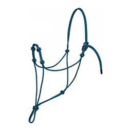 Silver Tip 4 Knot Rope Horse Halter Blue/Black - Item # 40560