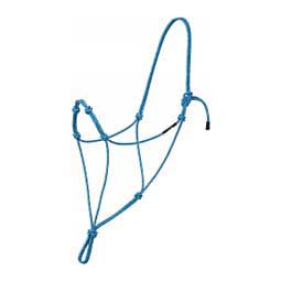Silver Tip 4 Knot Rope Horse Halter Turquoise/Gray - Item # 40560