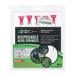 Cap-Chur Disposable Aero Syringes w/ Grit Blasted Needles 2 cc x 1 in grit blasted needle (5 ct) - Item # 40670