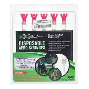 Cap-Chur Disposable Aero Syringes with Grit Blasted Needles 5 cc x 1 in grit blasted needle (5 ct) - Item # 40673