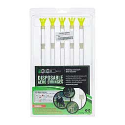 Cap-Chur Disposable Aero Syringes w/ Grit Blasted Needles 10 cc x 1 in grit blasted needle (5 ct) - Item # 40675