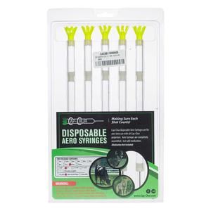 Cap-Chur Disposable Aero Syringes with Grit Blasted Needles 10 cc x 1 in grit blasted needle (5 ct) - Item # 40675