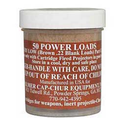 Cap-Chur .22 Blank Power Loads Brown 5-20 yds use w/disp syringes 50 ct - Item # 40719