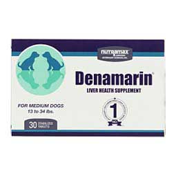 Denamarin Tablets for Dogs and Cats 225 mg/ 30 ct (medium dog 13 - 34 lbs) - Item # 40872