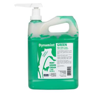 Green Mint Udder Cream with Color Indicator 1 gallon w/pump - Item # 40977