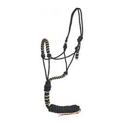 Rope Horse Halter Black/Tan - Item # 41044